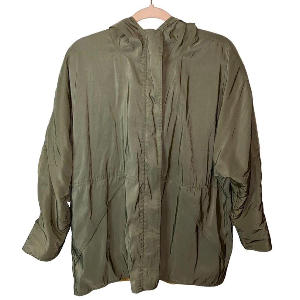 Mycra Pac Reversible Hooded Travel Jacket Pac One Size O-P Green &‎ Mustard